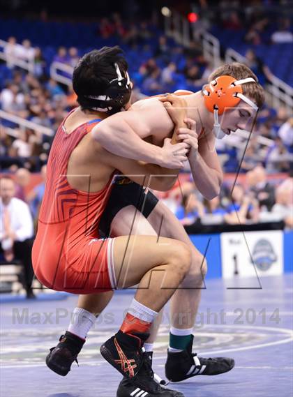 Thumbnail 2 in NCHSAA 2A Wrestling Championships photogallery.