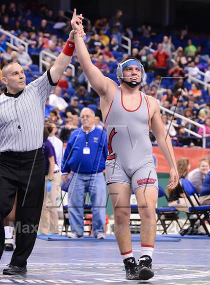 Thumbnail 3 in NCHSAA 2A Wrestling Championships photogallery.