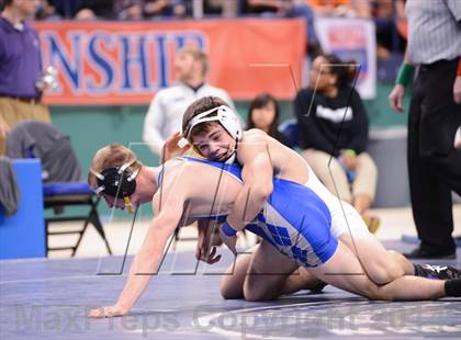 Thumbnail 3 in NCHSAA 2A Wrestling Championships photogallery.
