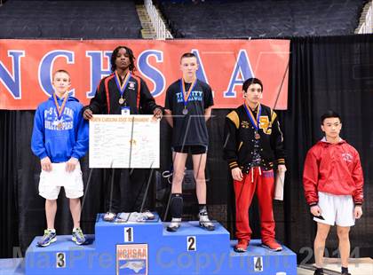 Thumbnail 1 in NCHSAA 2A Wrestling Championships photogallery.