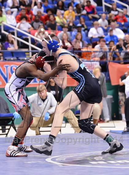 Thumbnail 3 in NCHSAA 2A Wrestling Championships photogallery.