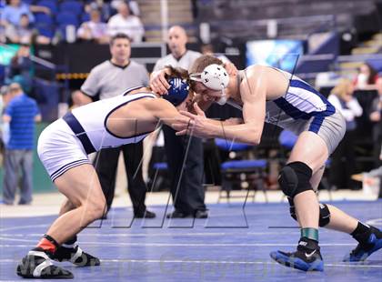 Thumbnail 1 in NCHSAA 2A Wrestling Championships photogallery.