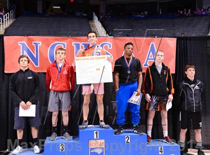 Thumbnail 2 in NCHSAA 2A Wrestling Championships photogallery.