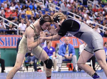 Thumbnail 3 in NCHSAA 2A Wrestling Championships photogallery.