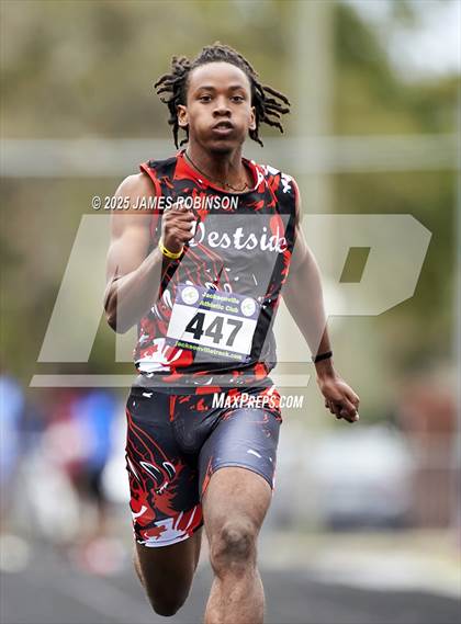 Thumbnail 3 in Lewis James Invitational (100 Meter) photogallery.