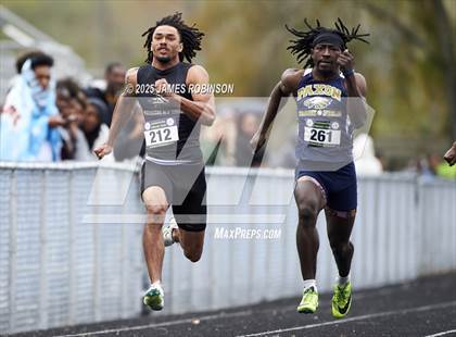 Thumbnail 1 in Lewis James Invitational (100 Meter) photogallery.