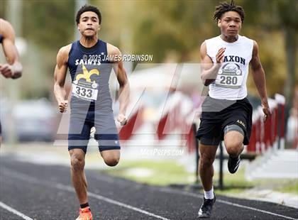Thumbnail 2 in Lewis James Invitational (100 Meter) photogallery.
