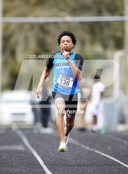 Thumbnail 2 in Lewis James Invitational (100 Meter) photogallery.