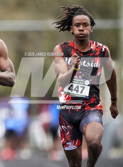 Thumbnail 1 in Lewis James Invitational (100 Meter) photogallery.