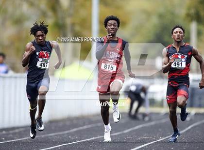Thumbnail 1 in Lewis James Invitational (100 Meter) photogallery.