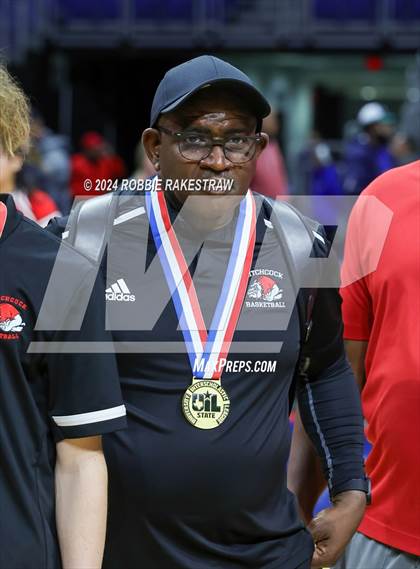 Thumbnail 2 in Ponder vs. Hitchcock (UIL 3A Basketball Final Medal Ceremony) photogallery.