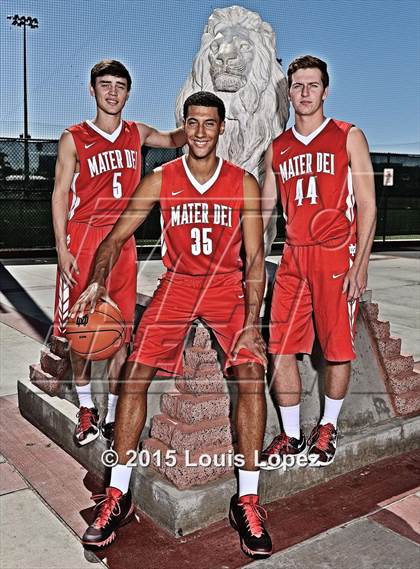 Thumbnail 3 in Mater Dei (Preseason Early Contenders Photo Shoot) photogallery.