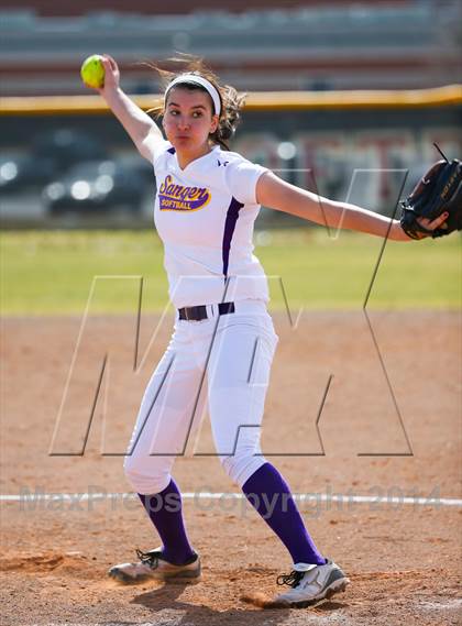 Thumbnail 2 in Sanger vs Lake Dallas (LCS/Argyle Softball Tournament) photogallery.