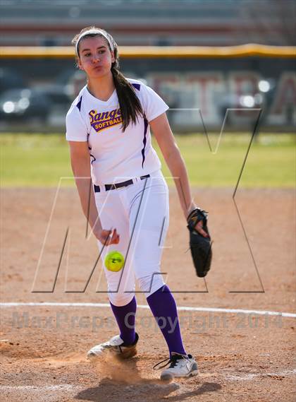 Thumbnail 2 in Sanger vs Lake Dallas (LCS/Argyle Softball Tournament) photogallery.
