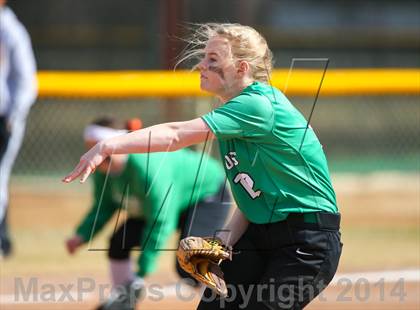 Thumbnail 3 in Sanger vs Lake Dallas (LCS/Argyle Softball Tournament) photogallery.