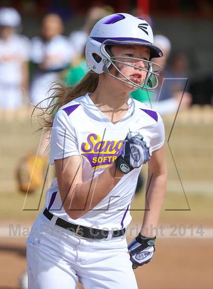 Thumbnail 3 in Sanger vs Lake Dallas (LCS/Argyle Softball Tournament) photogallery.