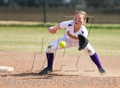 Thumbnail 3 in Sanger vs Lake Dallas (LCS/Argyle Softball Tournament) photogallery.