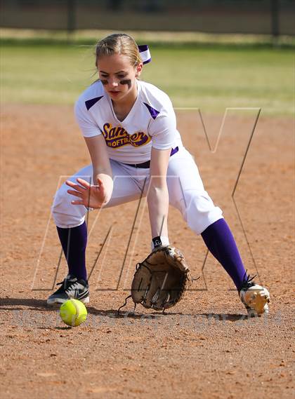 Thumbnail 1 in Sanger vs Lake Dallas (LCS/Argyle Softball Tournament) photogallery.