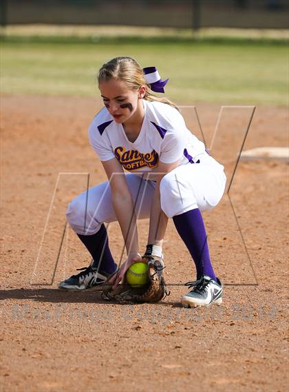 Thumbnail 3 in Sanger vs Lake Dallas (LCS/Argyle Softball Tournament) photogallery.
