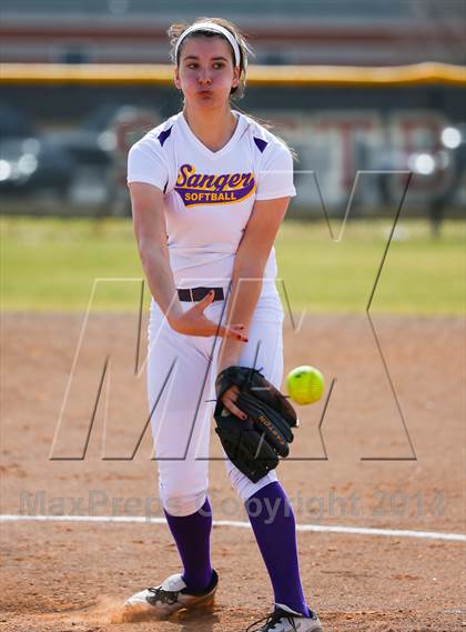 Thumbnail 2 in Sanger vs Lake Dallas (LCS/Argyle Softball Tournament) photogallery.