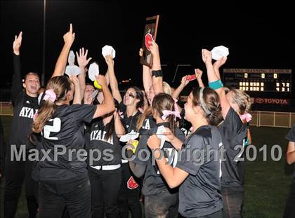 Thumbnail 1 in Ayala vs. Warren (CIF SS D3 Final) photogallery.