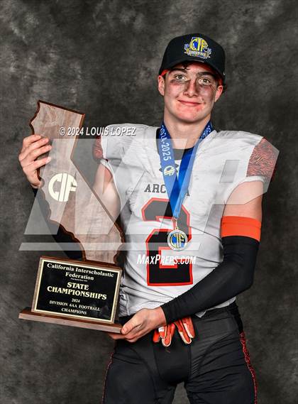 Thumbnail 1 in Arcata (CIF State DIV 6AA Championship Trophy Award Photos) photogallery.
