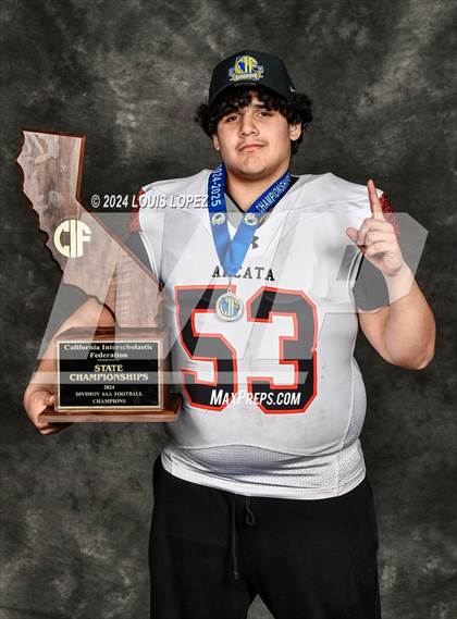 Thumbnail 2 in Arcata (CIF State DIV 6AA Championship Trophy Award Photos) photogallery.