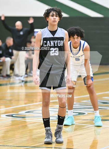 Thumbnail 3 in Willow Canyon vs. Canyon View (Sunnyslope Hoopsgiving Basketball Tournament) photogallery.