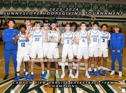 Thumbnail 2 in Willow Canyon vs. Canyon View (Sunnyslope Hoopsgiving Basketball Tournament) photogallery.