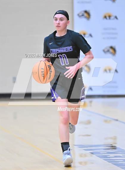 Thumbnail 3 in Northwest Christian vs. Valley Christian (ALA Coyotes Basketball Invitational - Championship) photogallery.