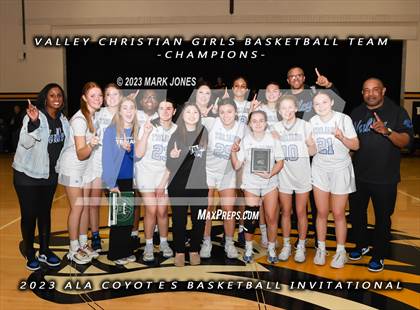 Thumbnail 2 in Northwest Christian vs. Valley Christian (ALA Coyotes Basketball Invitational - Championship) photogallery.