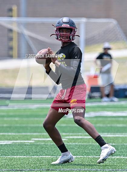 Thumbnail 1 in Douglas Byrd vs Cardinal Gibbons (Montgomery Central 2nd Annual 7 on 7 Air Raid Classic) photogallery.