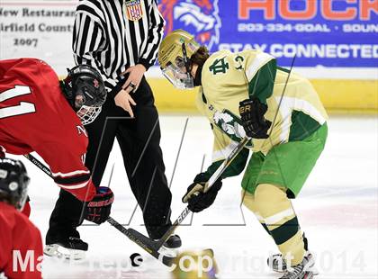 Thumbnail 1 in New Canaan vs. Notre Dame-West Haven (CIAC Division I Quarterfinal) photogallery.