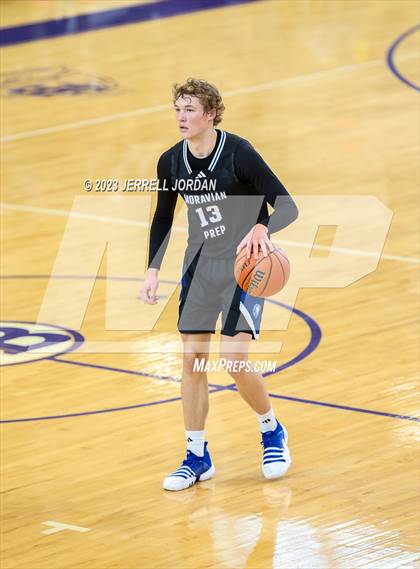 Thumbnail 2 in Moravian Prep vs Enloe (John Wall Holiday Invitational) photogallery.