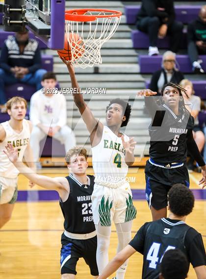 Thumbnail 2 in Moravian Prep vs Enloe (John Wall Holiday Invitational) photogallery.
