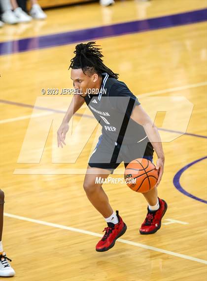 Thumbnail 3 in Moravian Prep vs Enloe (John Wall Holiday Invitational) photogallery.