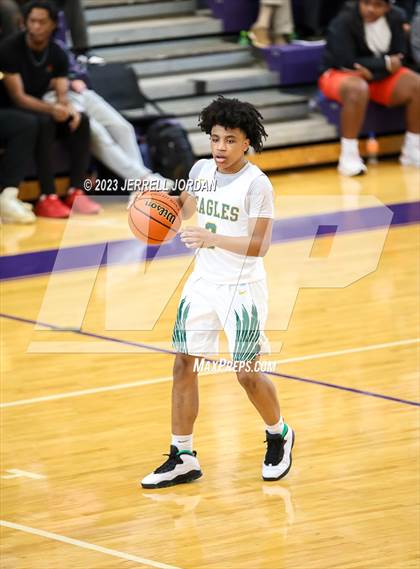 Thumbnail 2 in Moravian Prep vs Enloe (John Wall Holiday Invitational) photogallery.