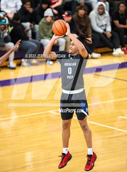 Thumbnail 3 in Moravian Prep vs Enloe (John Wall Holiday Invitational) photogallery.