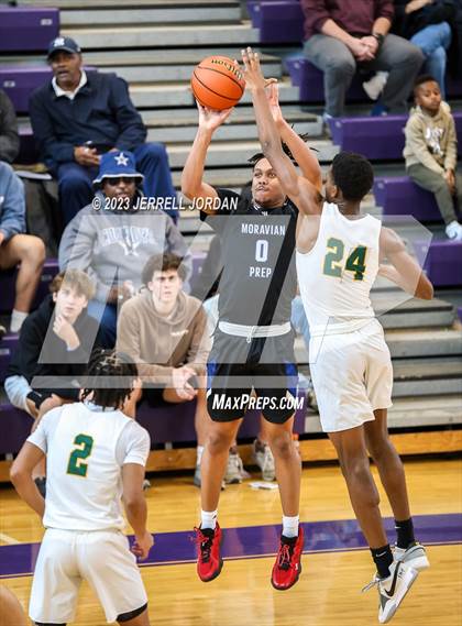 Thumbnail 3 in Moravian Prep vs Enloe (John Wall Holiday Invitational) photogallery.