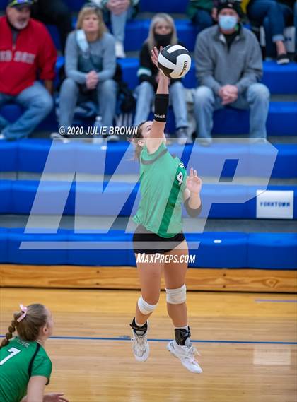 Thumbnail 2 in Cathedral vs Yorktown (IHSAA 4A Regional Semifinal) photogallery.
