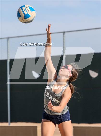 Thumbnail 2 in Xavier College Prep vs. Perry  photogallery.