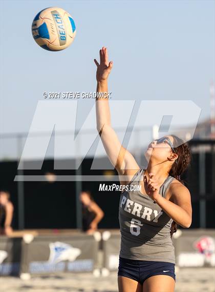 Thumbnail 2 in Xavier College Prep vs. Perry  photogallery.