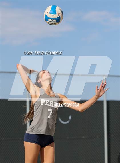 Thumbnail 2 in Xavier College Prep vs. Perry  photogallery.