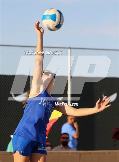 Thumbnail 2 in Xavier College Prep vs. Perry  photogallery.