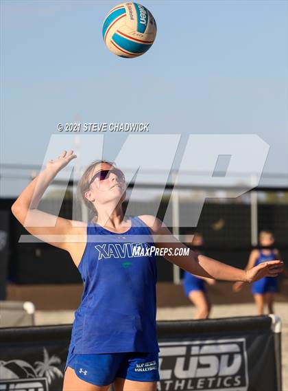 Thumbnail 2 in Xavier College Prep vs. Perry  photogallery.