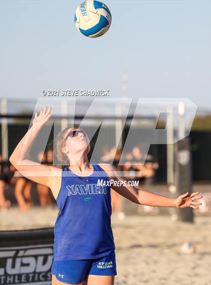 Thumbnail 2 in Xavier College Prep vs. Perry  photogallery.