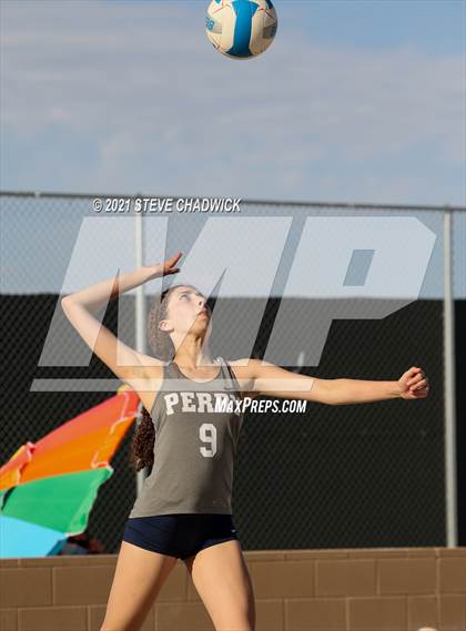 Thumbnail 2 in Xavier College Prep vs. Perry  photogallery.