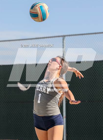Thumbnail 2 in Xavier College Prep vs. Perry  photogallery.
