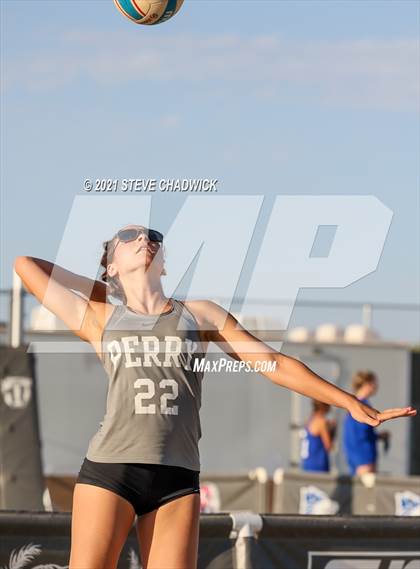 Thumbnail 2 in Xavier College Prep vs. Perry  photogallery.