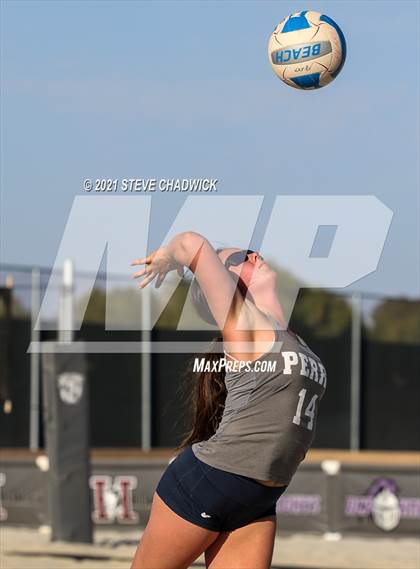 Thumbnail 2 in Xavier College Prep vs. Perry  photogallery.